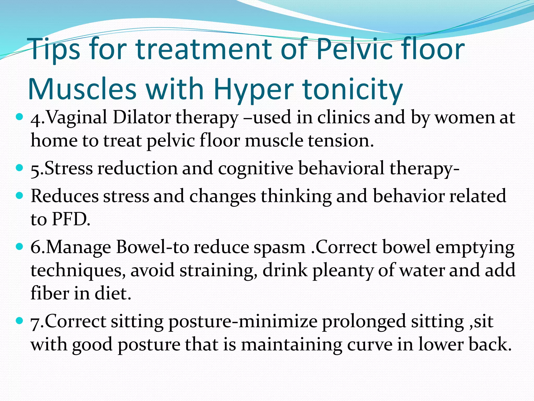 Pelvic floor dysfunction and low back ache | PPTX