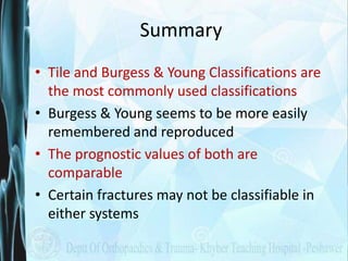 Pelvic fracture classification