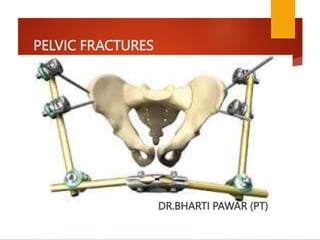 PELVIC FRACTURES
DR.BHARTI PAWAR (PT)
 