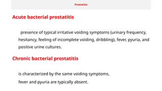 Pyuria In Prostatitis Pelvic Infections presentations (1).pptx