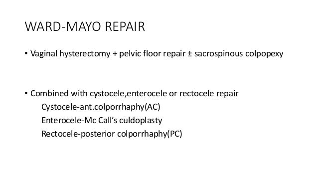 Pelvic Organ Prolapse Gynaecology Ppt