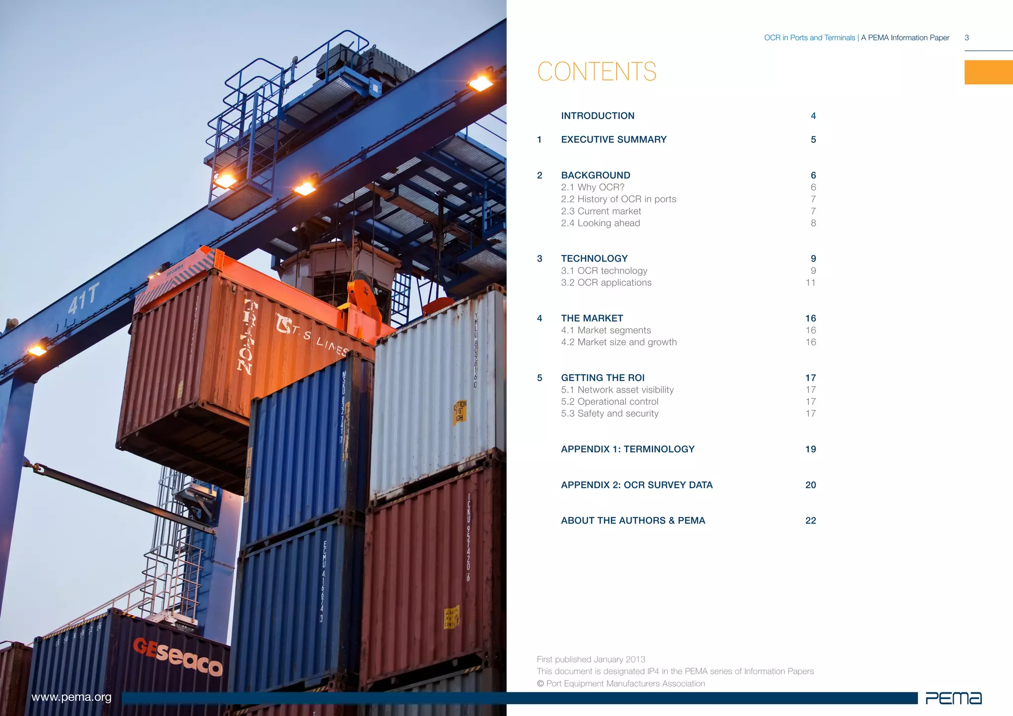 PEMA | OCR In Ports and Terminals | PDF