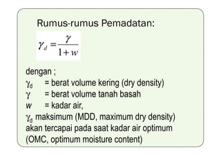 Pemadatan tanah | PPT