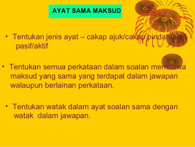 Bahasa Malaysia Kertas 1(Teknik Menjawab)