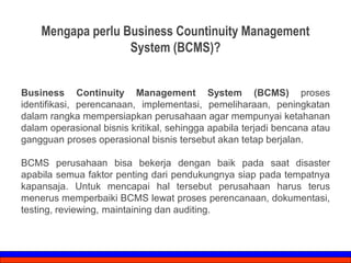 ISO 22301:2019 BCMS Awareness | PDF