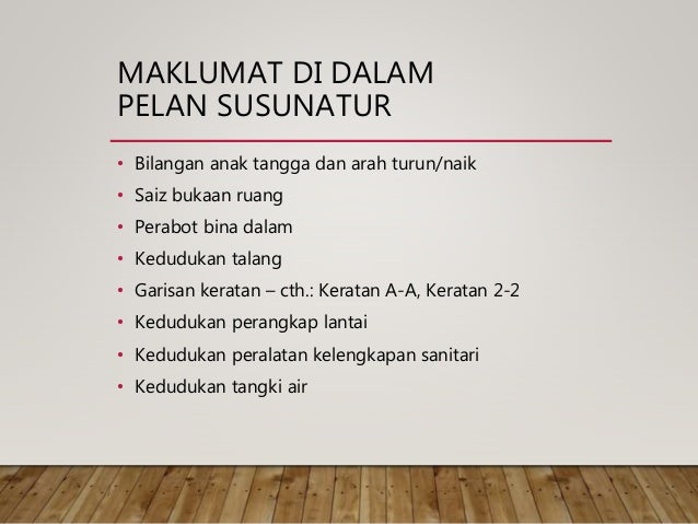 Pemahaman Lukisan Arkitek Pelan Susunatur Dan Skala