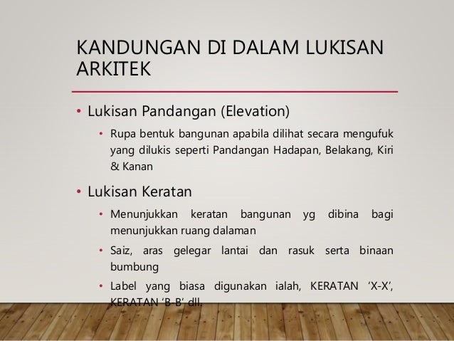 Pemahaman Lukisan Arkitek Pelan Susunatur Dan Skala