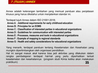 ISO 21001:2018 Educational Organization Management System | PDF