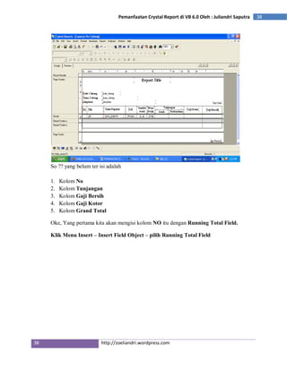 free download crystal report 9 for vb6 string