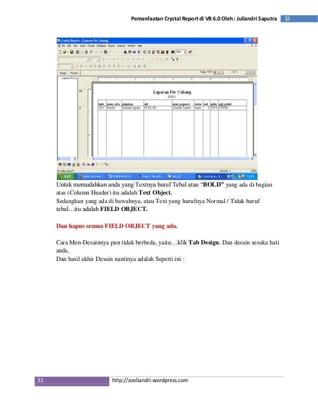 Crystal Report Vb Net