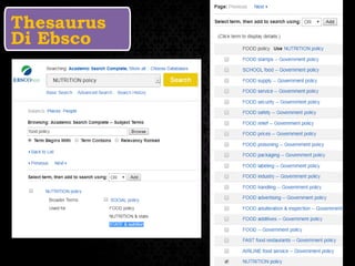 Thesaurus
Di Ebsco
 
