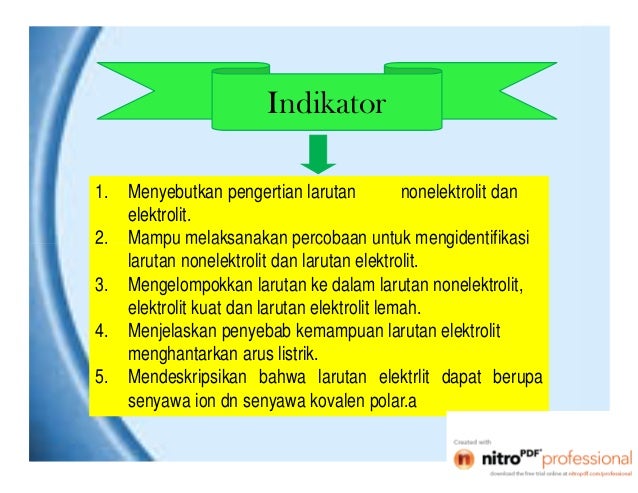 Pemanfaatan It Ict Larutan Elektrolit Dan Nonelektrolit Pemanfaatan It Ict Larutan Elektrolit Dan Nonelektrolit