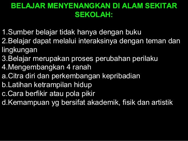 Pemanfaatan lingkungan alam sekitar sebagai media pembelajaran
