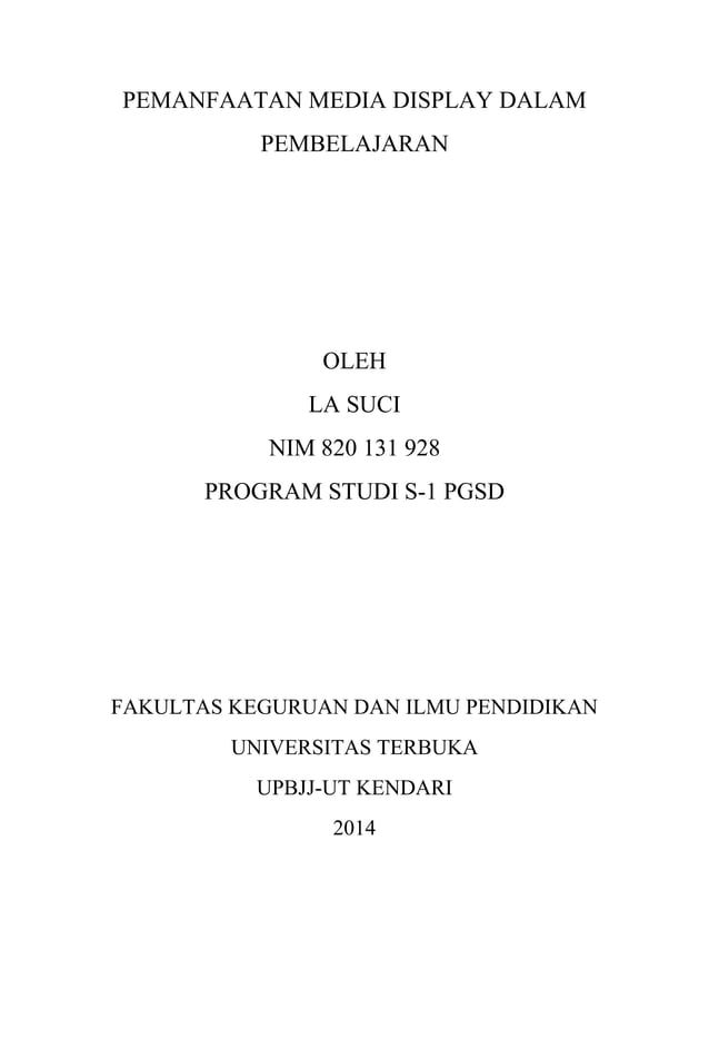 Media Display Pembelajaran PDF