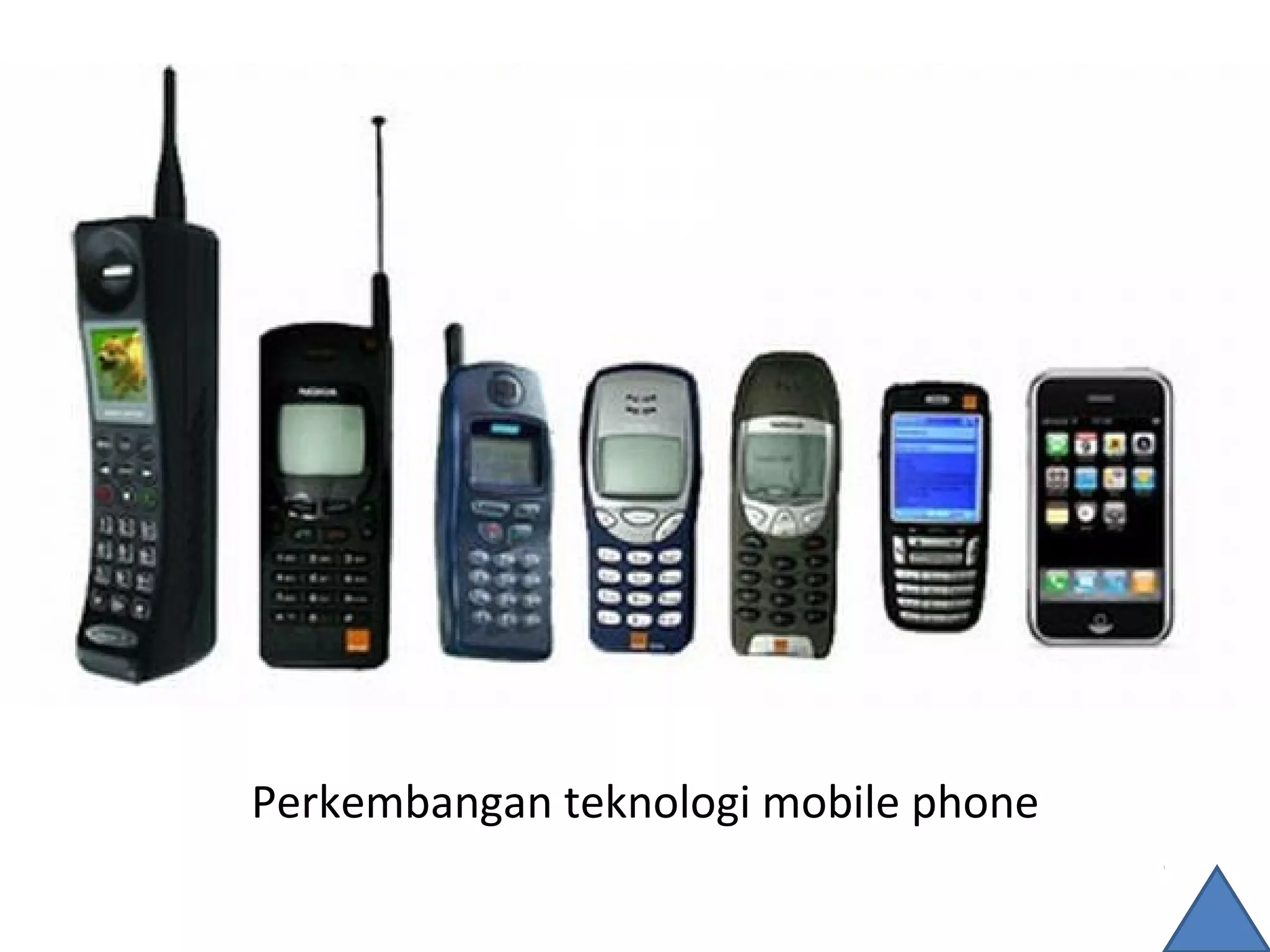 Perkembangan teknologi mobile phone
 