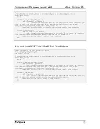 Pemanfaatan sql server dengan vb6 | PDF