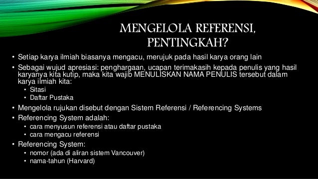 Pengelolaan Referensi Menggunakan Zotero