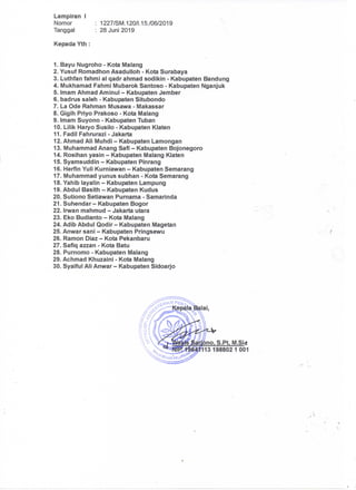 Pemanggilan Juleha 2019