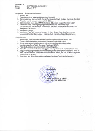 Pemanggilan Juleha 2019