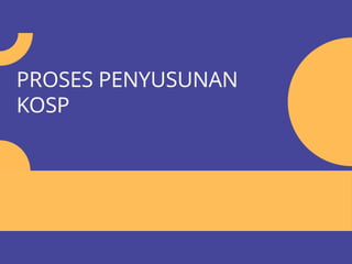 PROSES PENYUSUNAN
KOSP
 