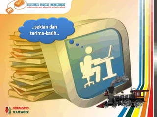 SASARANInisiatifprocess based KPI (Key Performance Indicators) akanmenjadidasardariorganization performance management system mulaidari KPI Individual, KPI Departemen, KPI Divisi, sampaidengan KPI Organisasi; yang dalampemanfaatanselanjutnyaakanmenjadidasarutamadaripengembanganimplementasisistemBalanced Scorecard (BSC) diorganisasiMengurangipemborosan (waste) terusmenerus yang ditandaiolehbiayakualitas total yang semakinmenurundanmeningkatkankepuasanpelangganterusmenerus, makaakanmenghasilkankeuntungan yang semakintinggi, karenapenerimaan total (total revenue) akansemakinmeningkatsedangkanbiaya total (total cost) akansemakinmenurun