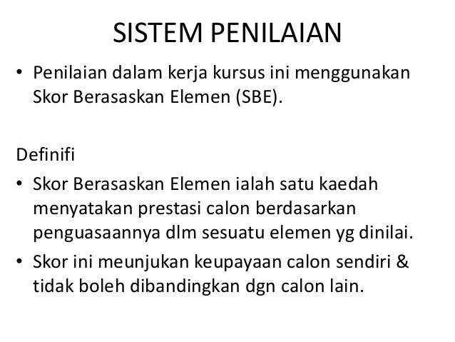 Pemarkahan kerja kursus adab
