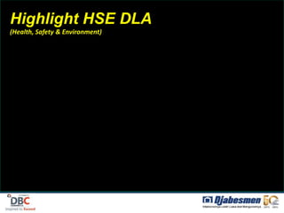 Highlight HSE DLA
(Health, Safety & Environment)
 