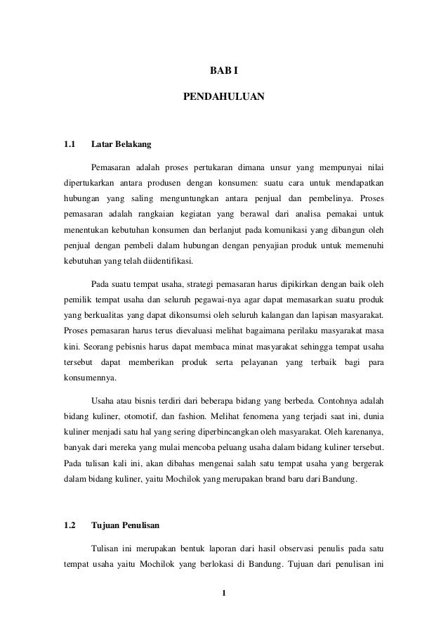 Hasil Laporan Observasi Pemasaran Jasa Informasi