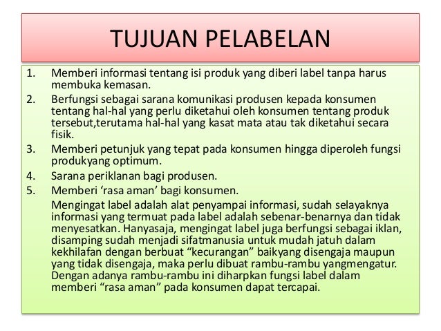 Pemasaran Merk Pembungkus Dan Label