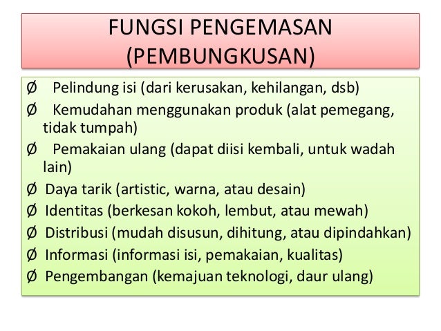 Pemasaran (merk pembungkus dan label)
