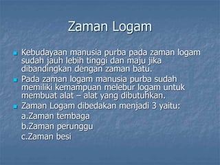 Zaman Rangai Pembagian Zaman Pra Aksara.ppt