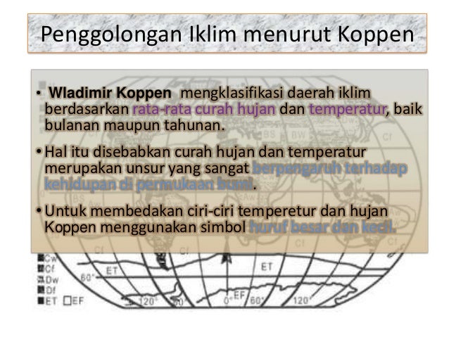 Pembagian Iklim Menurut W Koppen