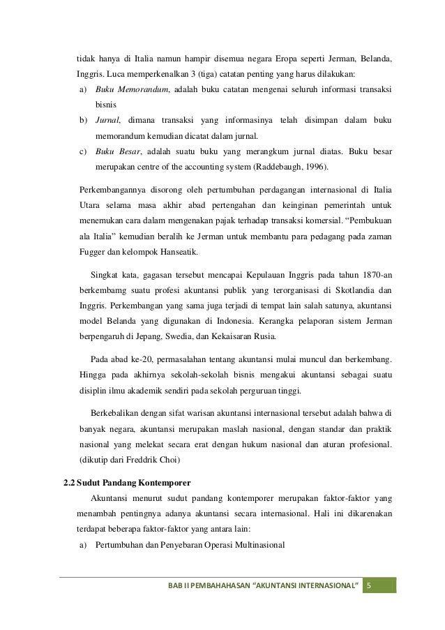 Akuntansi Internasional Akuntansi Internasional