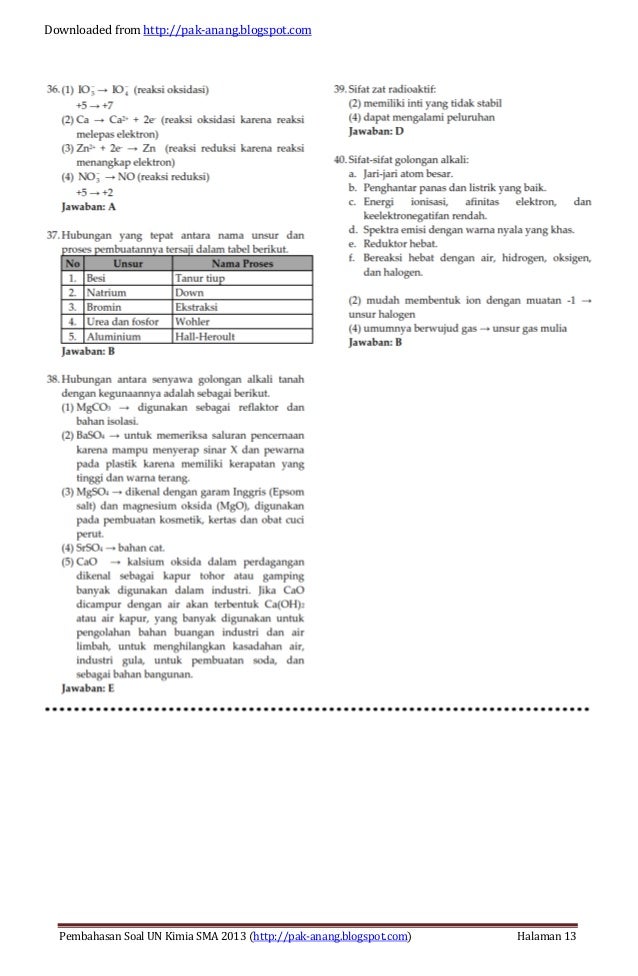 Soal Kimia Radioaktif