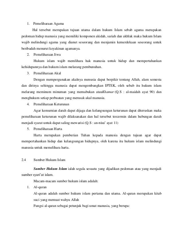 soal essay tentang sumber hukum islam