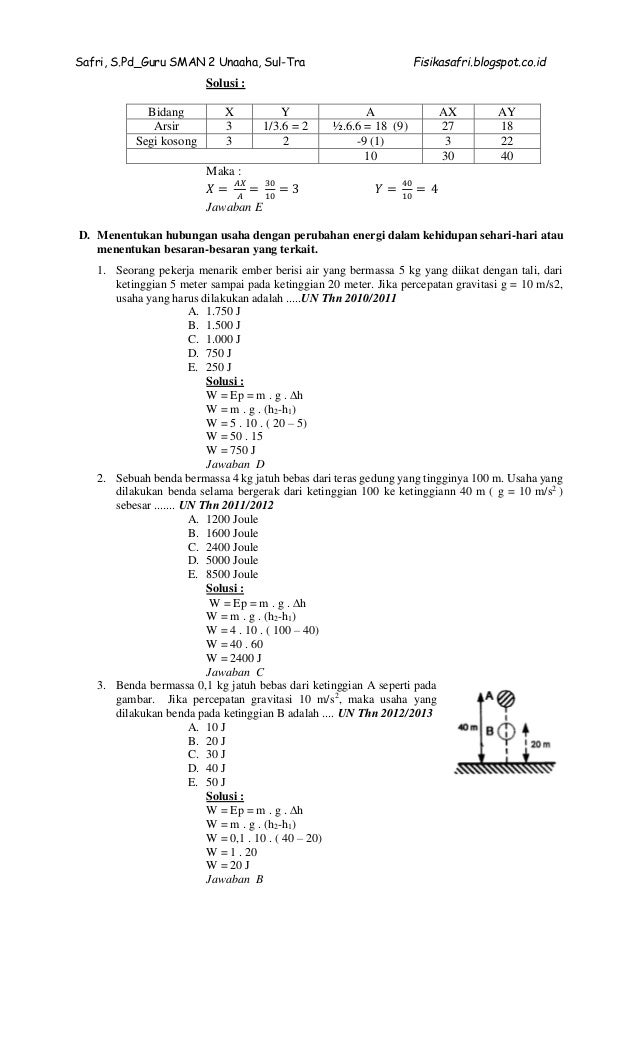 Soal Fisika Tersulit Dan Jawabannya Jawabanku Id