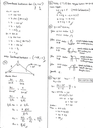 Pembahasan soal latihan persiapan tkm matematika des 2014 smk