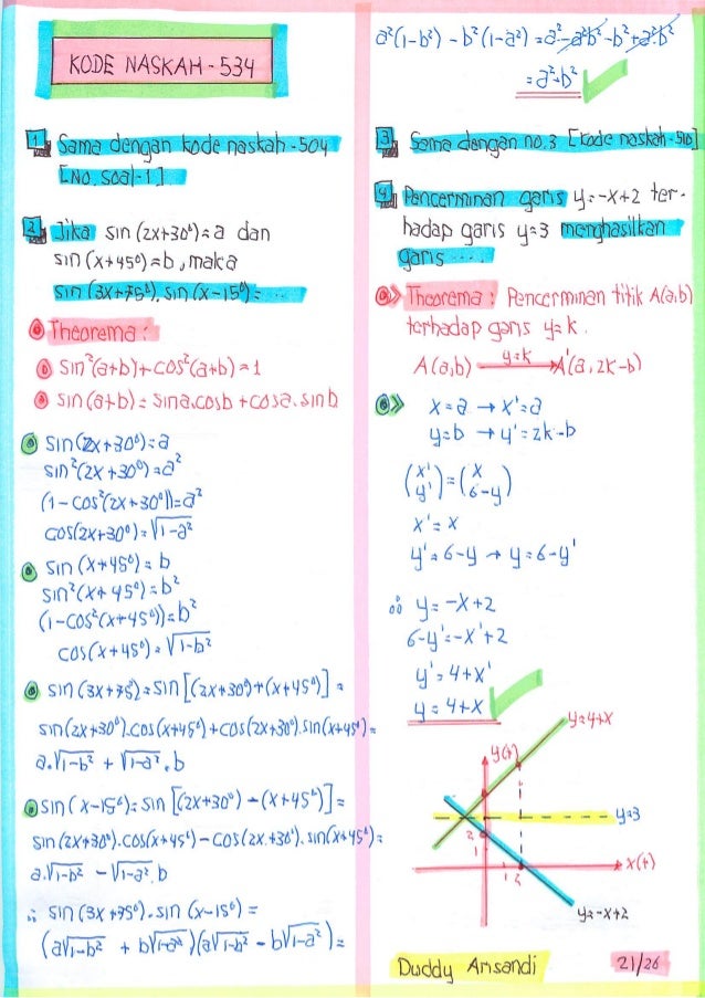 Pembahasan Soal Matematika Saintek Sbmptn 2015 Kode Naskah 504 506 51
