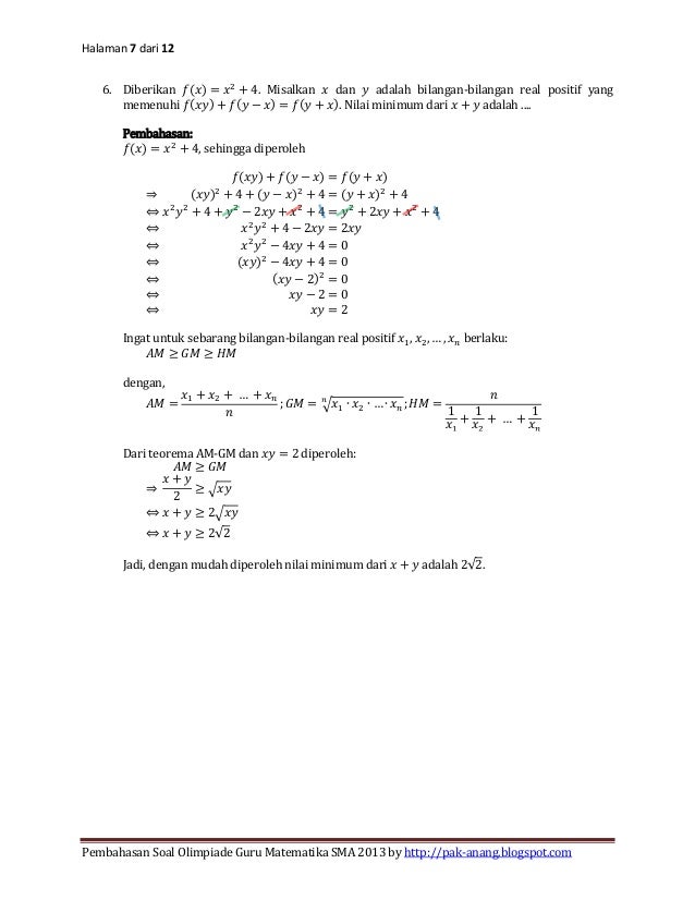 Soal osn guru matematika sma