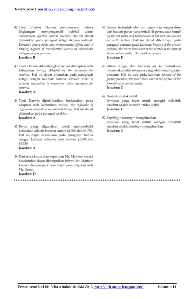 ⁂ 14 soal un bahasa inggris sma dan kunci jawaban images