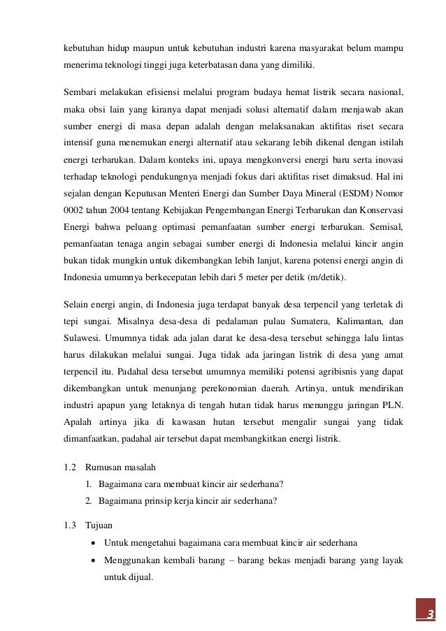 Cara Membuat Pembangkit Listrik Tenaga Air Sederhana Dari Barang Bekas Gimana Lif Co Id