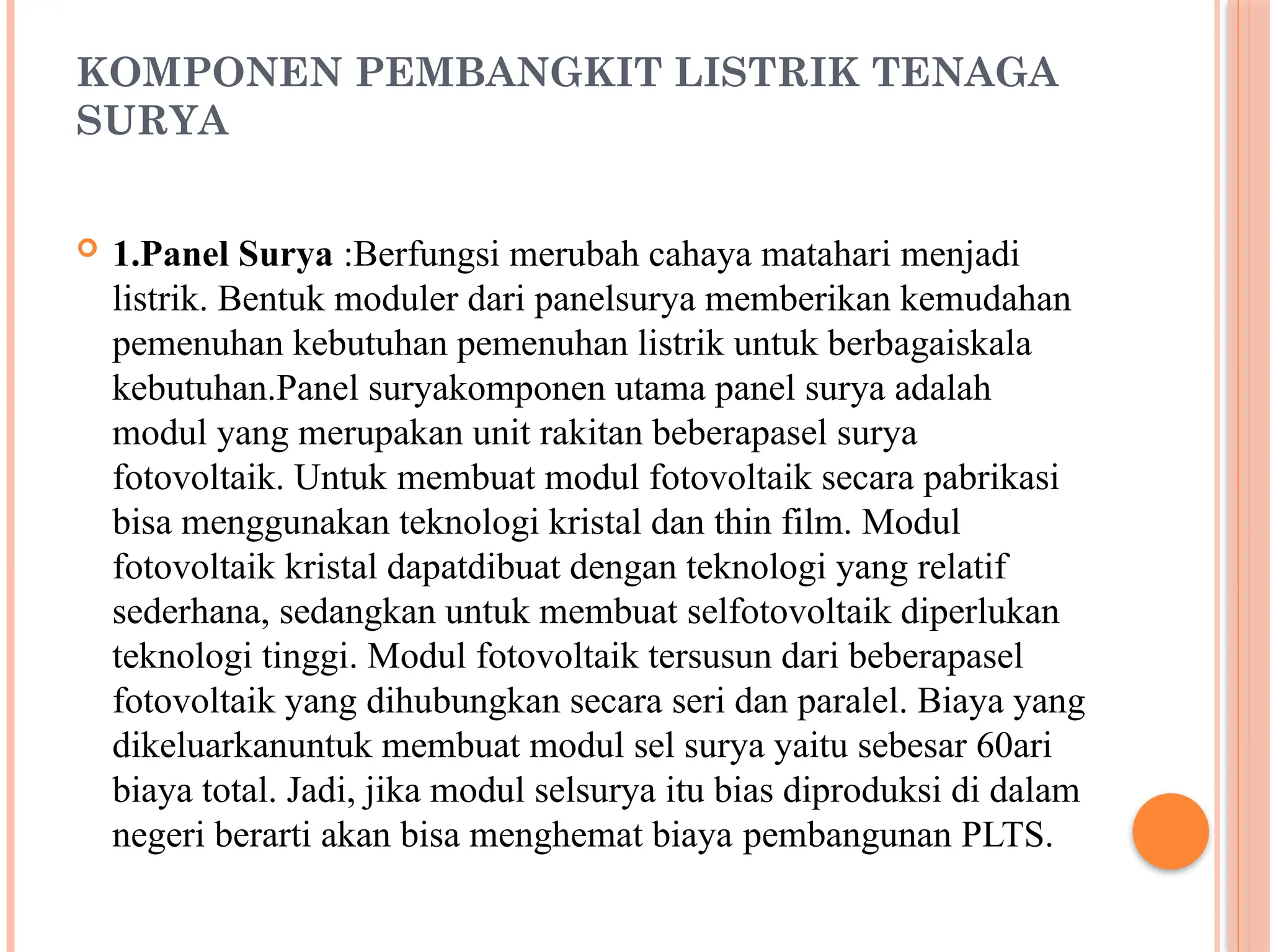 Pembangkit Listrik Tenaga Surya Pptx Pptx