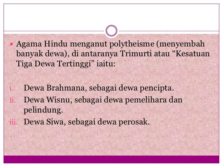 Pengaruh Agama Hindu dalam Pembangunan sahsiah
