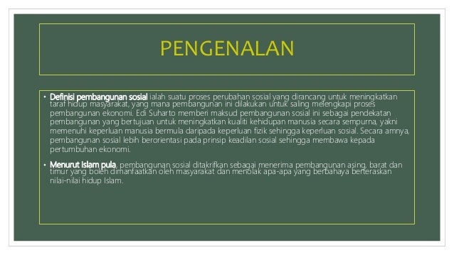 contoh amalan terbaik dalam pembangunan sosial