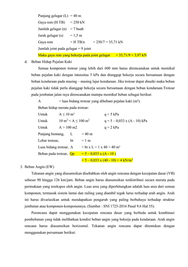 Pembebanan Jembatan Rangka Revisi Profil Baja Pdf
