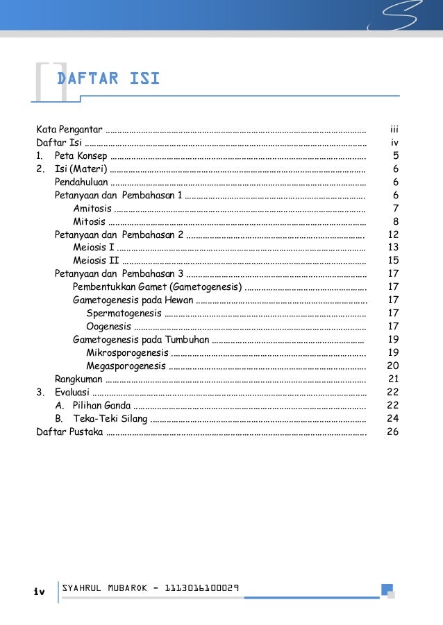 Pembelahan Sel Syahrul Mubarok 1113016100029 Mirror Margins