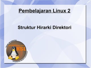 Pembelajaran Linux 2
Struktur Hirarki Direktori

 
