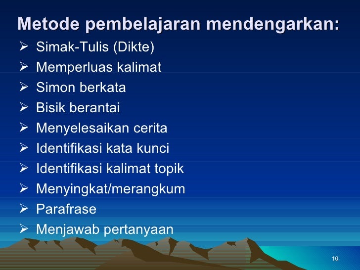 PEMBELAJARAN BAHASA INDONESIA