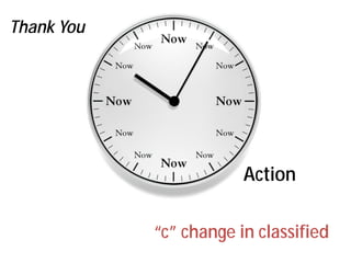 Thank You




                        Action

            “c” change in classified
 