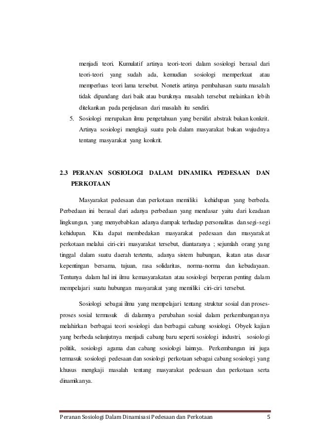 Pembelajaran Mata Kuliah Sosiologi Perta 1